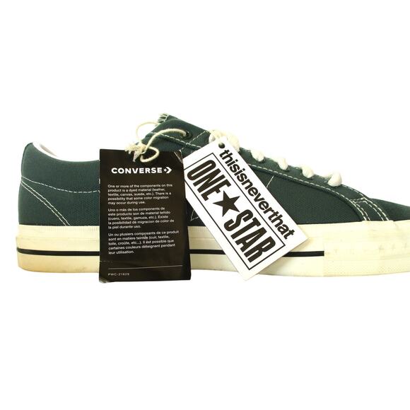 New CONVERSE One Star Pro Classic Suede Low Top Sneakers Pine Green Men Sz 10.5 - Picture 5 of 10